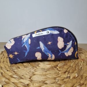 Trousse pot à crayons Baleines
