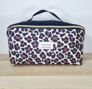 Trousse grande ouverture Léopard noir