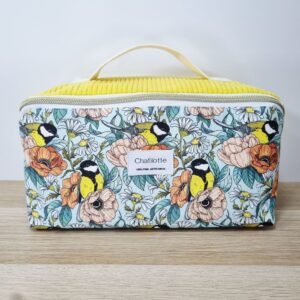Trousse grande ouverture Mésanges jaune
