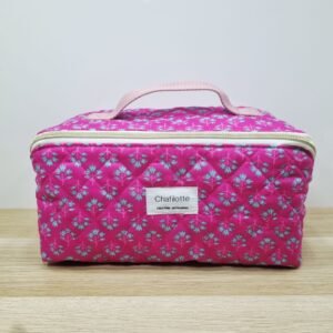 Trousse grande ouverture Block print