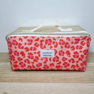 Trousse grande ouverture Léopard brillant