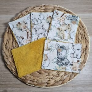 20260401_181540 Lot de 5 Débarbouillettes Savane