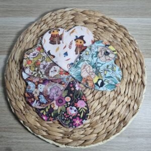 5 lingettes lavables Cœur Lixy