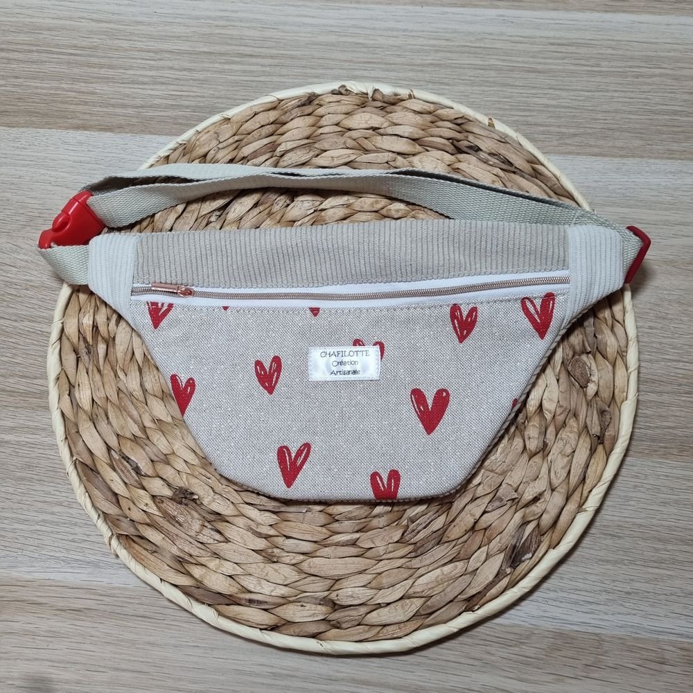 Sac banane XS Coeurs