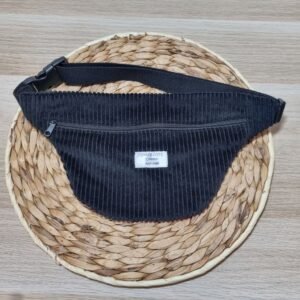 Sac banane XS velours noir