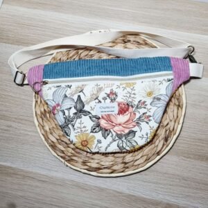 20260528_104137 Sac banane Fleurs vintages velours