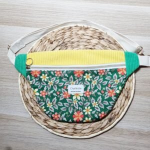 20260528_105114 Sac banane Fleurs vertes