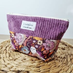 Pochette bicolore Chouettes