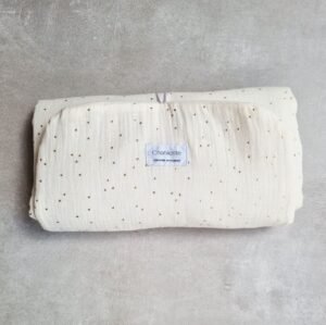 Matelas à langer pailleté écru