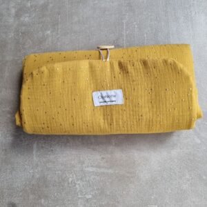 Matelas à langer pailleté moutarde