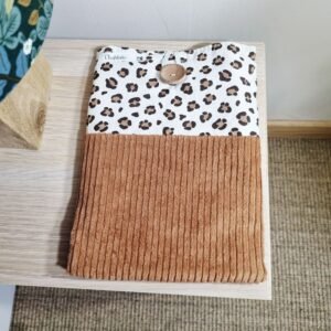 Pochette liseuse Léopard camel