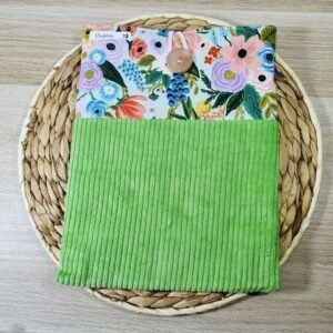 Pochette tablette Fleurs vertes