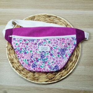Sac banane Fleurs violettes
