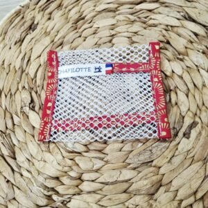 filet chute de savon éventail rouge
