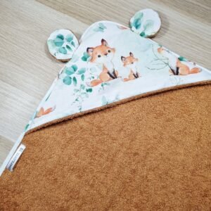 Sortie de bain Renard et Feuilles