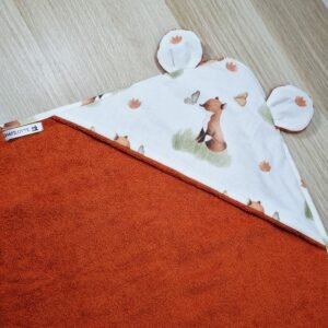 Sortie de bain Renard et Papillon
