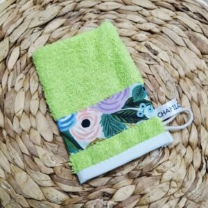 Gant d'apprentissage Fleurs vertes