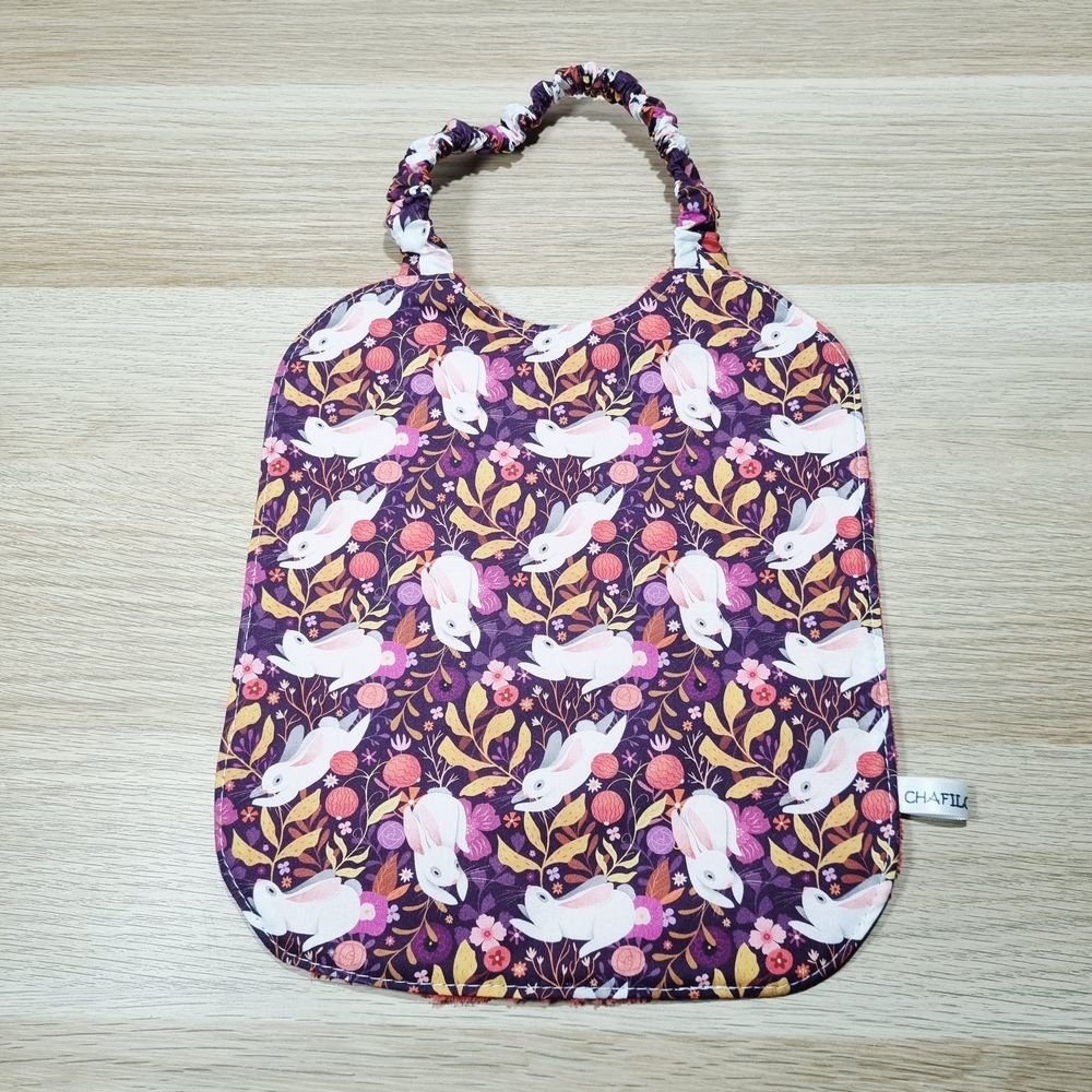 Bavoir élastique Lapins